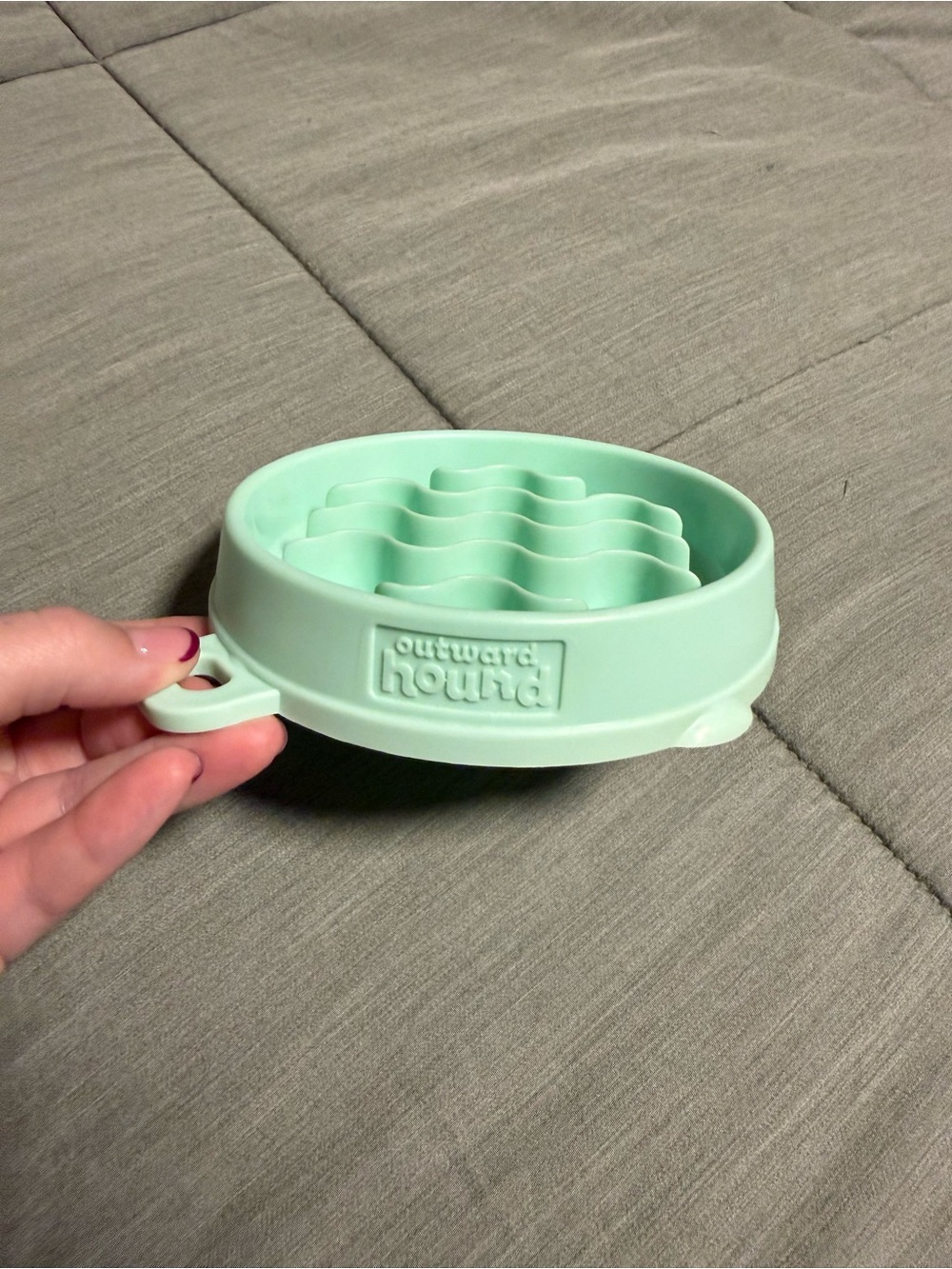 Outward Hound Slow Feeder Dog Bowl Small Mint Green